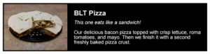 BLT Pizza Cottage lancaster ohio pizza