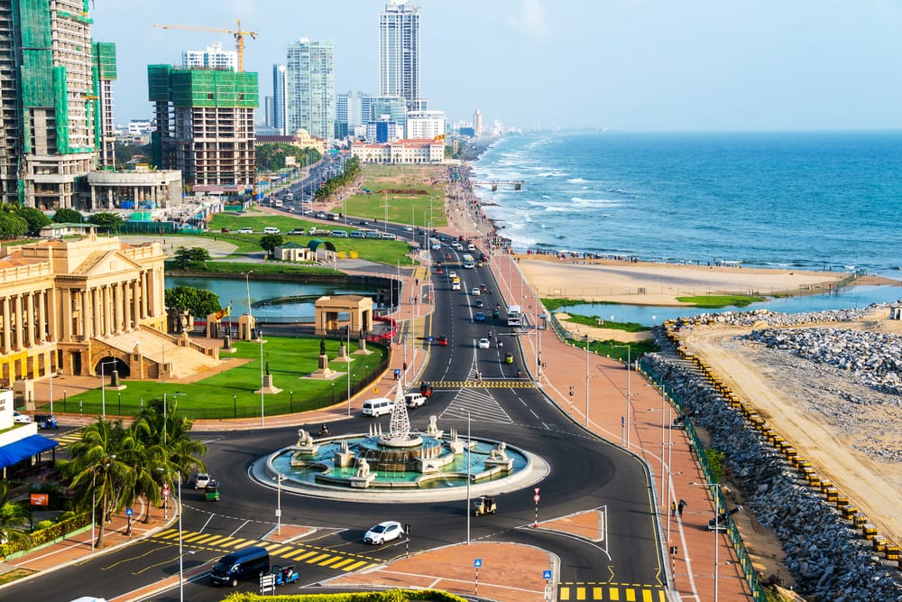 Aerial View of Colombo, Sri Lanka