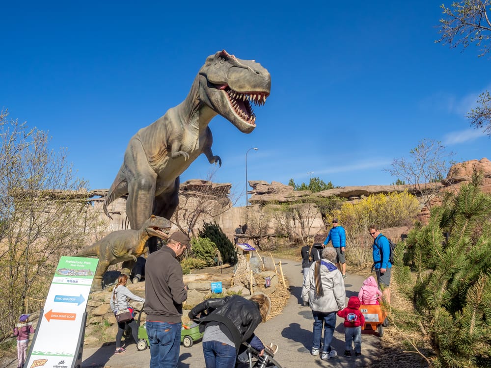 Animatronic Dinosaurs in the Prehistoric Park section of the Calgary Zoo