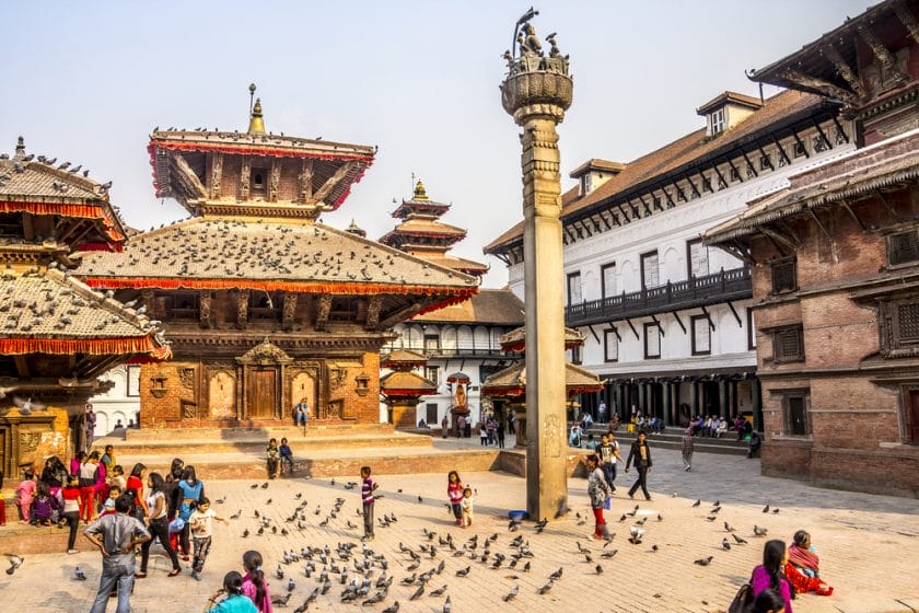 Nepal is filled with unique vacation destinations including Durbar square in Kathmandu