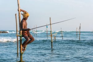 Koggala, Sri,Lanka Local Fisherman